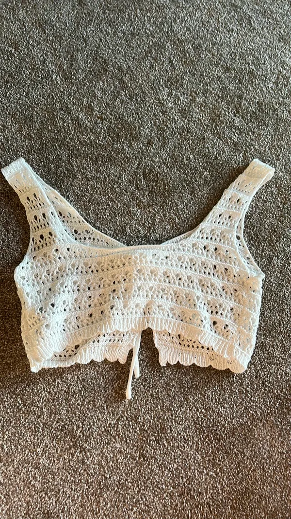 White crochet top - Image 2