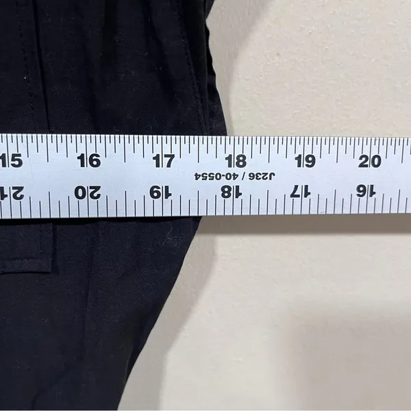 Zara Compare MINI DRESS M black EUC Black Mini Dress Eyelet Detail - Image 7