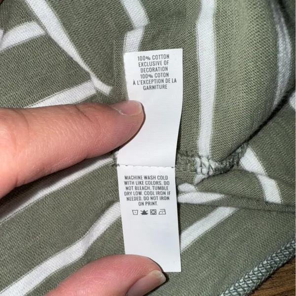 Aerie Olive Cropped Striped Long Sleeve Tee - Image 12