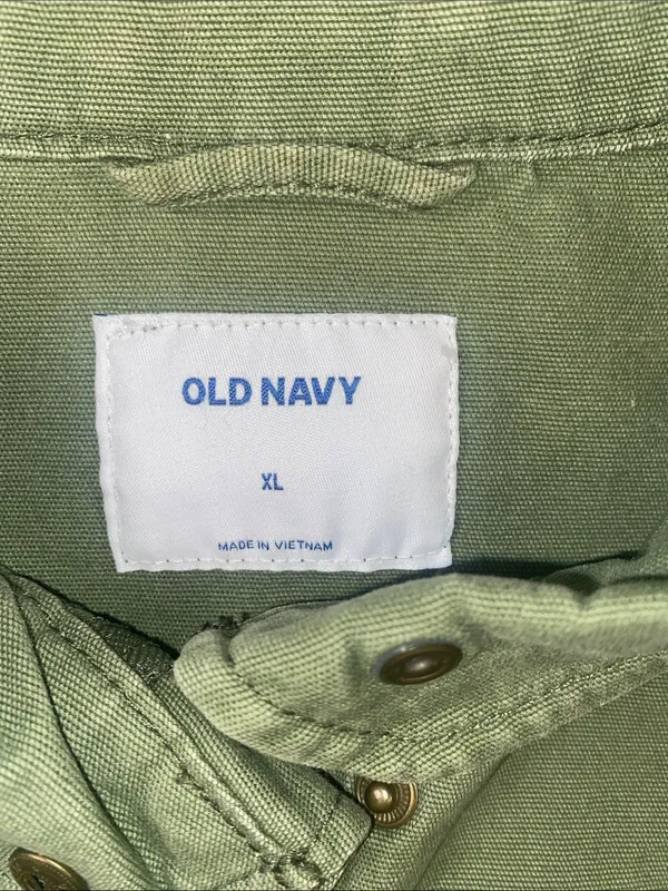 Old Navy Green Stand-Collar Utility Jacket - Image 2