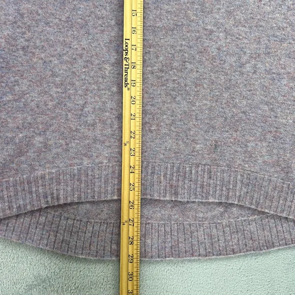 J. Crew Sweater Medium Pastel Super Soft‎ Yarn Alpaca Wool Blend Turtleneck Cozy - Image 12