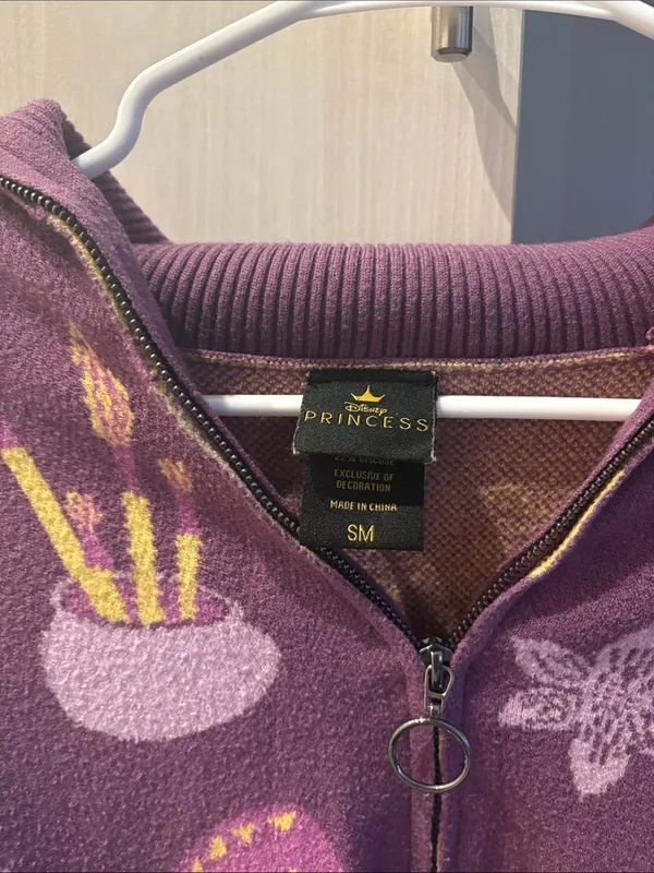 Boxlunch x Disney | Tangled Icons Zippered Women's Sweater - Image 4