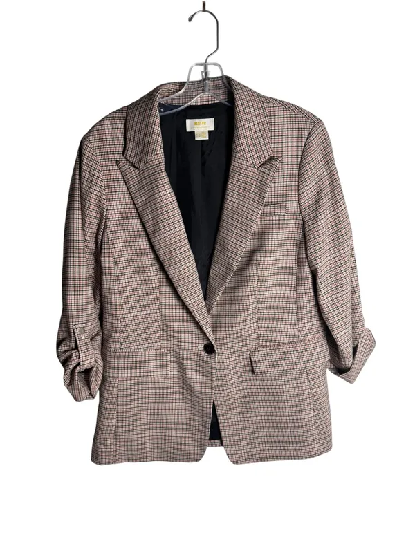 Maeve by Anthropologie Roll Sleeve Blazer in neutral 6 - Image 4