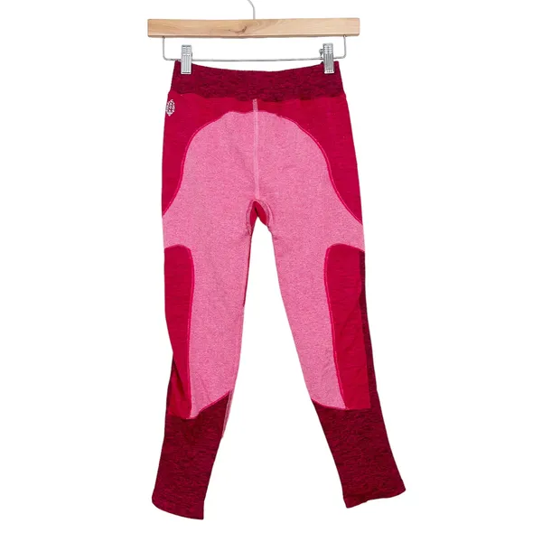 Free People Movement Pink Pop Life Leggings Sz M - Image 3