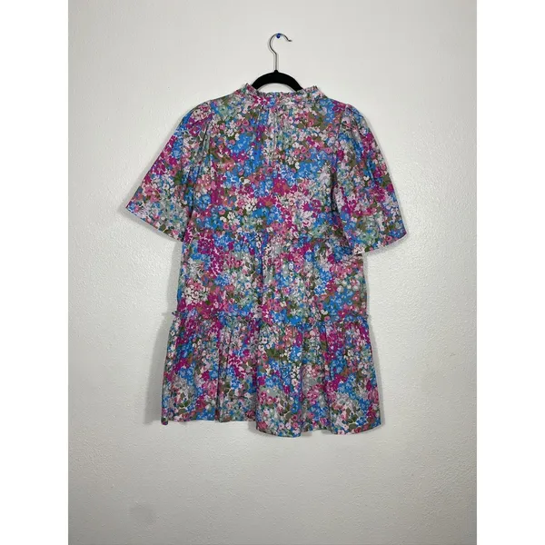 Sugarlips Women’s Floral Shift Dress With Split Neck Size XS - Image 15