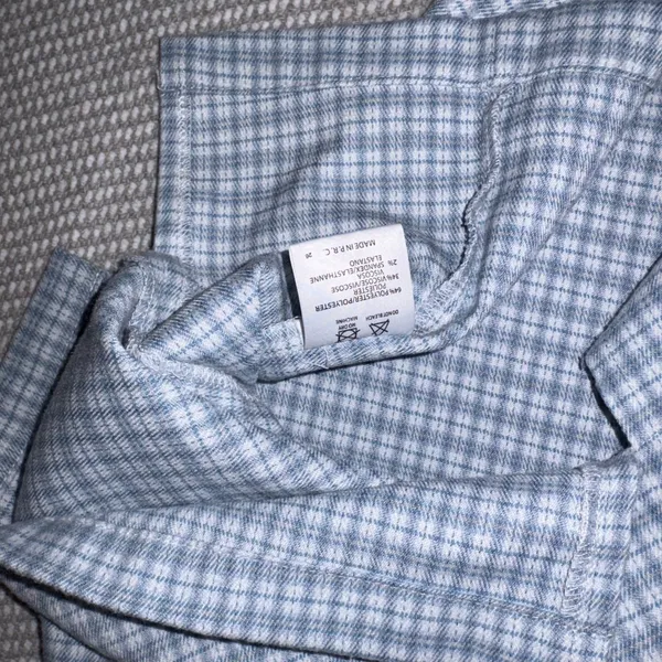 Brandy Melville Light Blue Plaid Check Cara Slit Skirt Preppy OneSize - Image 3