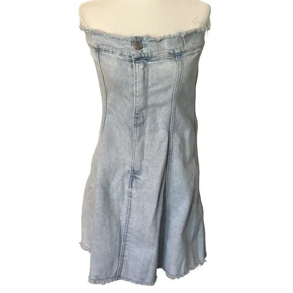 Good American Tube Dress in Indigo453 1 Small Womens Denim Jean Mini - Image 5