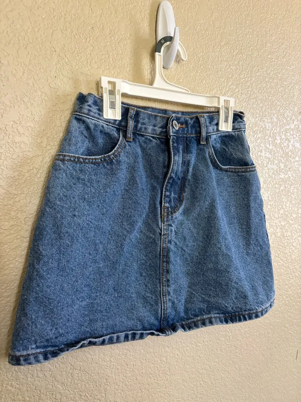 Brandy Melville High Waisted Denim Skirt - Image 2