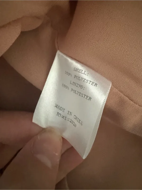 Superdown Jezabel Faux Leather Midi Skirt Nude Tan Pencil Skirt Size Small - Image 10