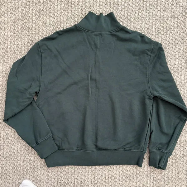MATE the Label Womens Half Zip Cropped Sweater XS - Image 2