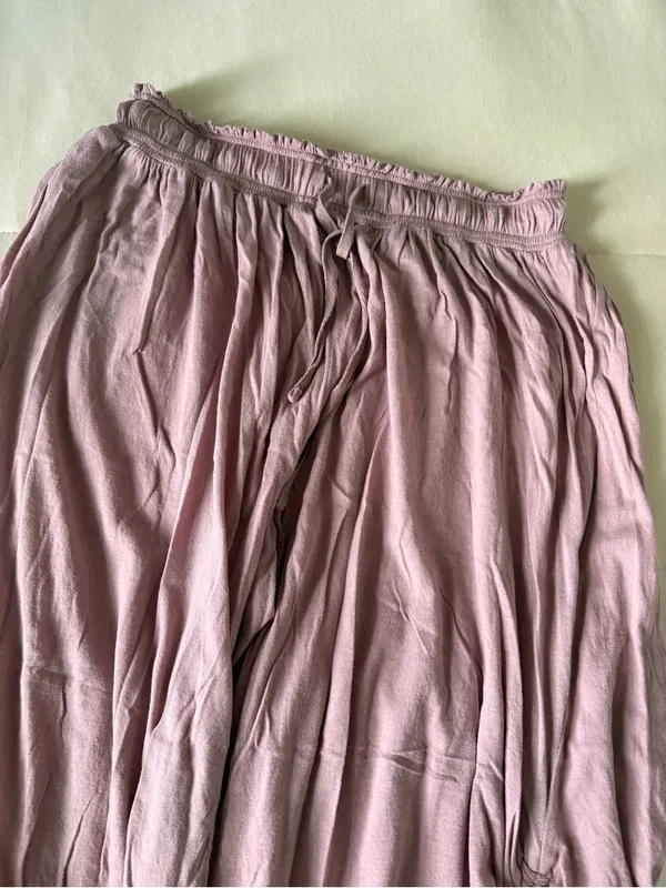 Urban Outfitters Mauve Drawstring Ruched cropped jogger pants - Image 3
