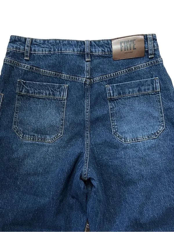 FRYE Barrel Style High Rise 5 Button Fly Cotton Stretch Jeans Size 6 - Image 4