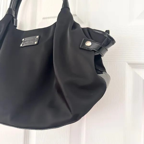Kate Spade Stevie Black Nylon Large Top Zip Soft Shoulder Baby Bag With Dustbag - Image 4