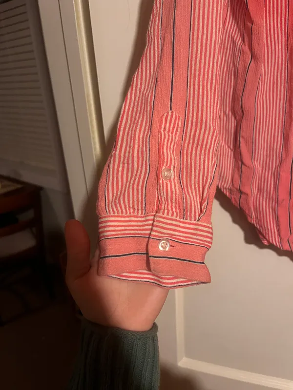 Stripped Pink Button Up - Image 5