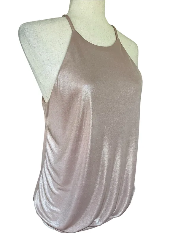 Express Cami Shine Tank features a shimmer finish. - Image 9