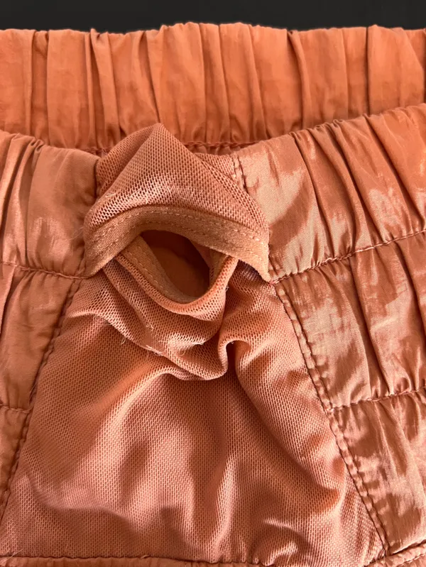 Free People Rust Orange High-Waist Athletic Shorts LG - Image 9