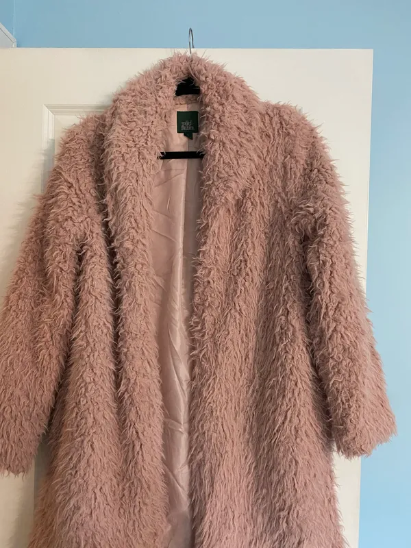 Wild Fable Dusty Rose Teddy Coat - Image 5