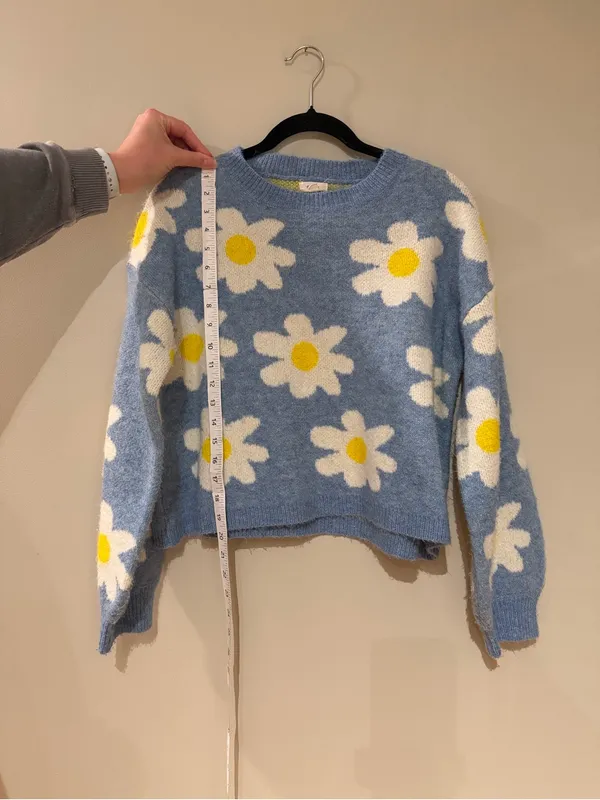 Debut Blue Floral Sweater - Image 5