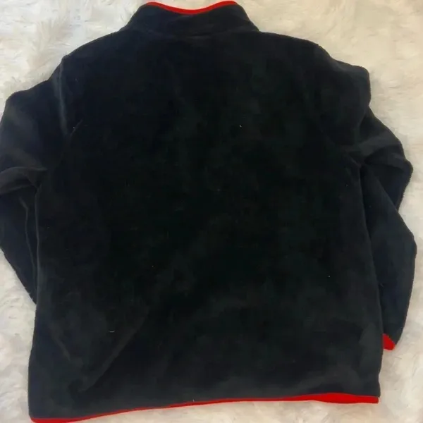 Disney Mickey Mouse and Minnie Mouse Kissing Fleece Zip Up Jacket size Medium - Image 4