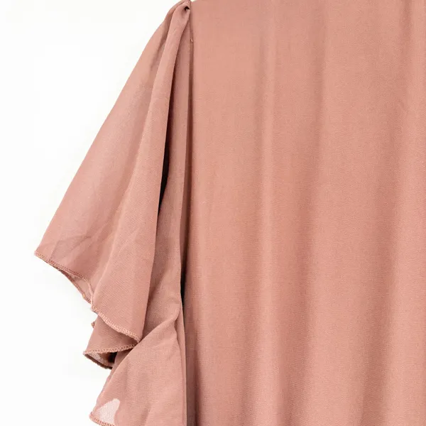 Baltic Born Womens Rosy Brown Kristina‎ Flutter Sleeve Bridesmaid Maxi Dress 2XL - Image 9