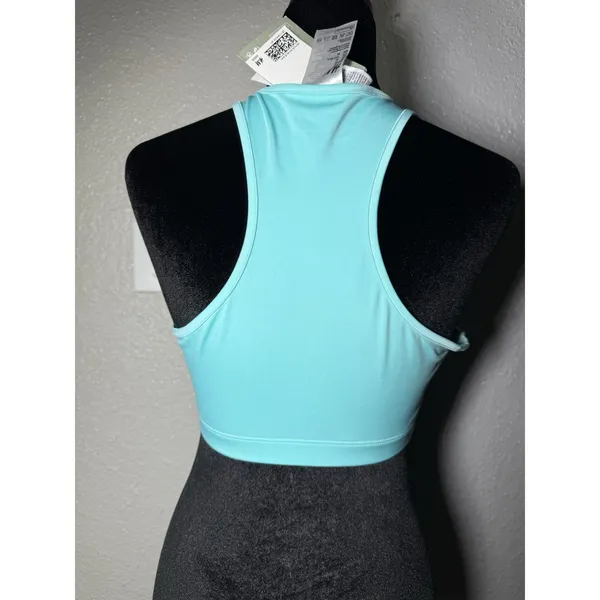 H&M womens lazy wave bathing suit top racerback 1/4 zip size m nwt - Image 2
