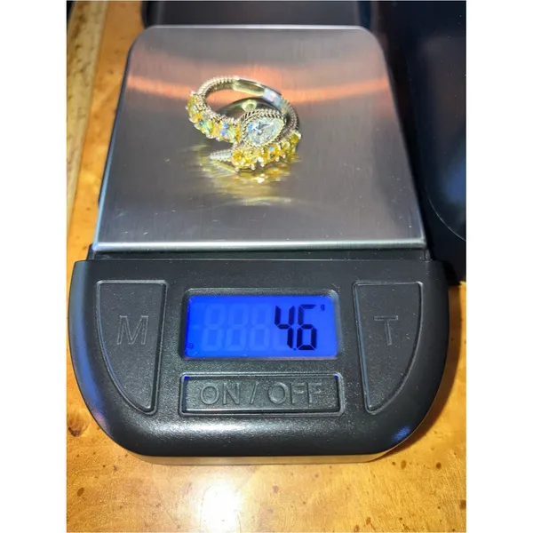 Judith Ripka Simulated Diamond Ring Size 7 - Image 9