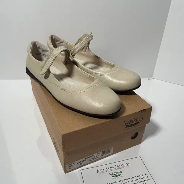 Walking‎ Cradles Jane Bone Leather Mary Jane Flats Womens 9 M - Image 2