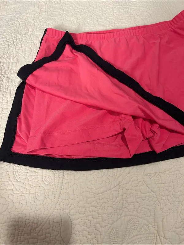 Nike Pink Athletic Skort with Black Trim - Image 2