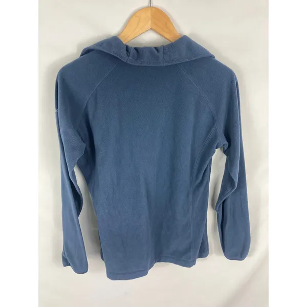 Columbia 1/4 Zip Blue Soft Fleece Sweater Size Large - Image 3
