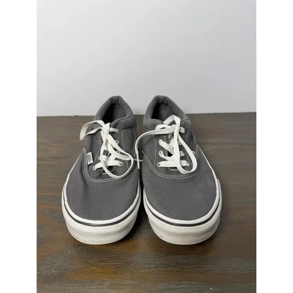 Vans Era Gray Canvas Sneakers Youth 7 Women's 8.5 Classic Skate Shoes - Image 6