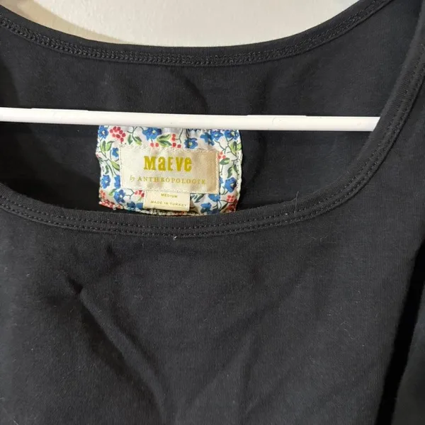 anthropologie‎ blouse black Size M - Image 2