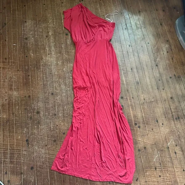 Lulu’s Take Me Out one shoulder knit elegant maxi dress - Image 5
