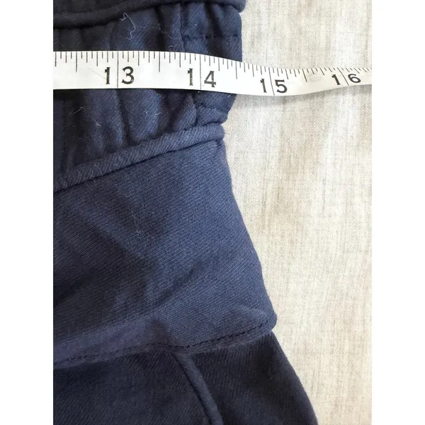Sea New York Jumpsuit Women 2 Navy Blue Peplum Wide Leg Smocked Back Pocket - Image 11