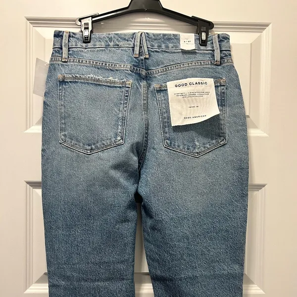 Good American Good Classic Indigo Jeans - Image 5