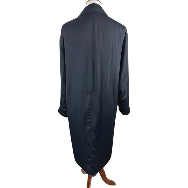 Vince Navy Longline Puffer Blazer Coat Jacket V5947-91167 Size S - Image 3