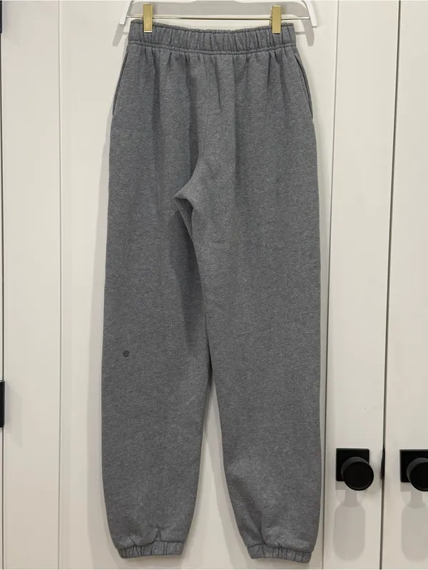 Lululemon Scuba Mid-Rise Oversized Jogger Regular XXS Heathered Medium Grey Cozy - Image 7