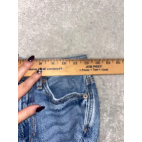 american eagle flare highest rise‎ 90s flare Distressed 0 short - Image 6