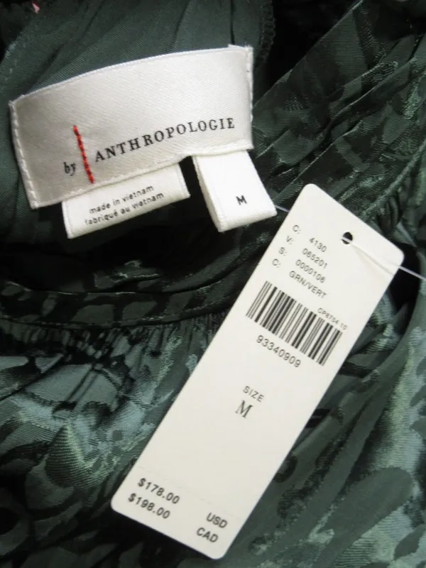 NWT by Anthropologie The Somerset Maxi in Green Mock-Neck Edition Dress M - Image 6