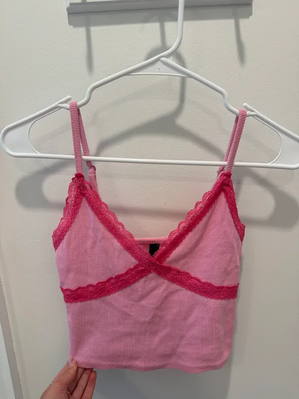 Garage Pink Crop Top - Image 2