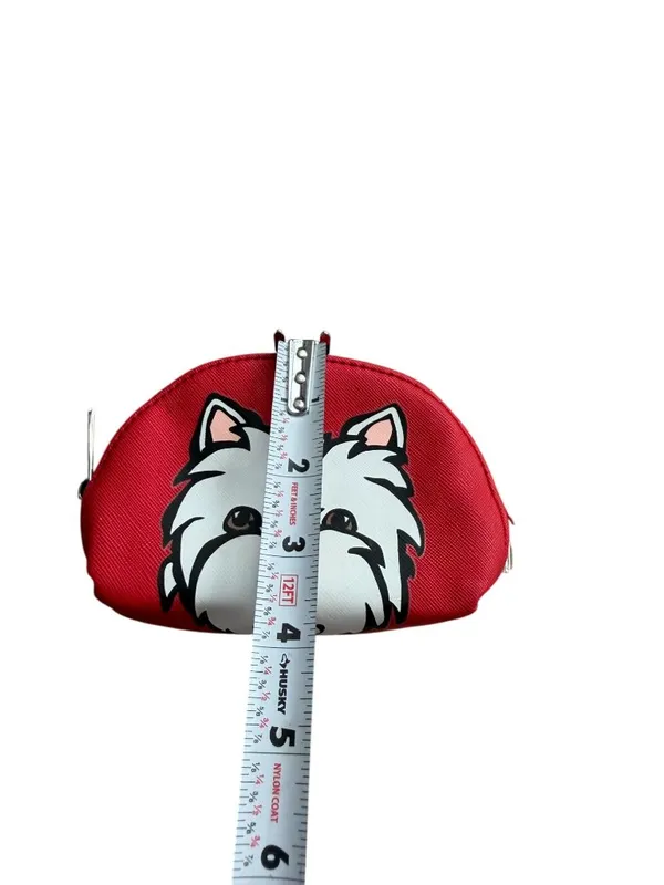 MARC TETRO Red Yorkie Coin Purse Pouch Money Holder - Image 5