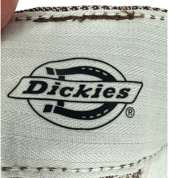 Dickies Womens Brown Glen Plaid Wide Leg Trouser Pants Size 0R Preppy Grunge - Image 3