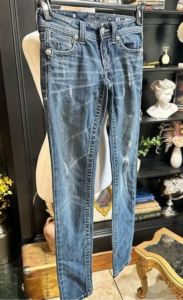 Miss Me JP51035KL SKINNY Jeans Size 24 - Image 4