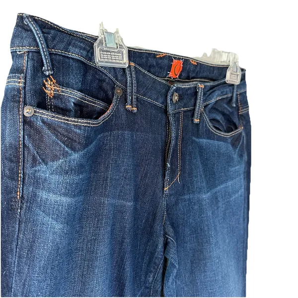 VTG U by‎ Yanuk Flared Bootcut Blue Jeans 28 Dark Wash 90s - Image 5