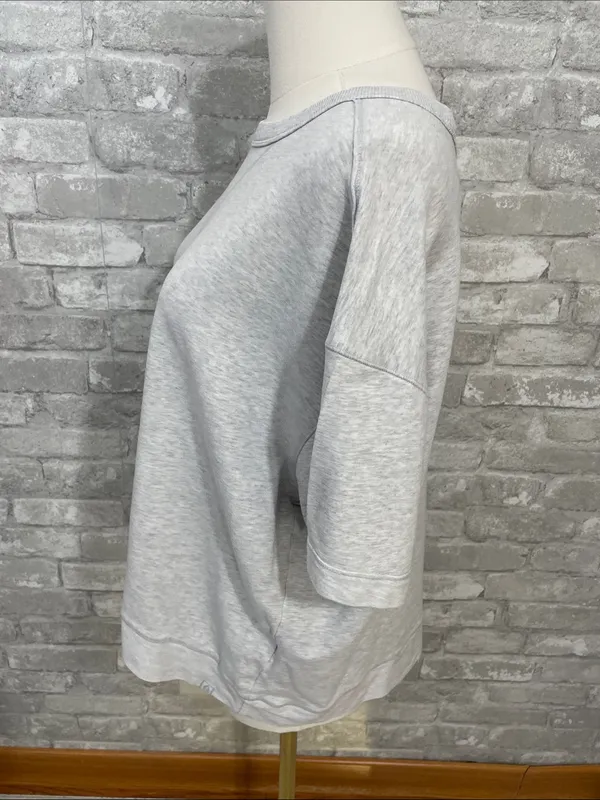 Tasc Classic Crewneck Short-Sleeve Tee in Light Gray - Image 2
