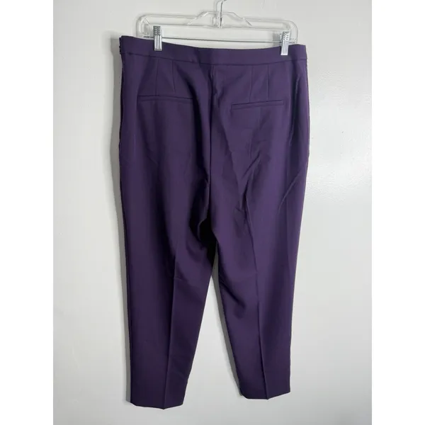 Ann‎ Taylor Natalie Pant Size 12 Aubergine Career Wear Office Business Casual - Image 3