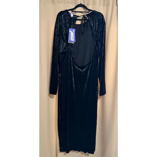 Future collective velvet midi dress Sz 2X - Image 4