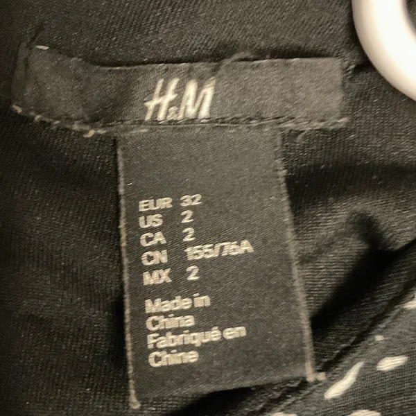 H&M Black and White Mini Dress - Image 8