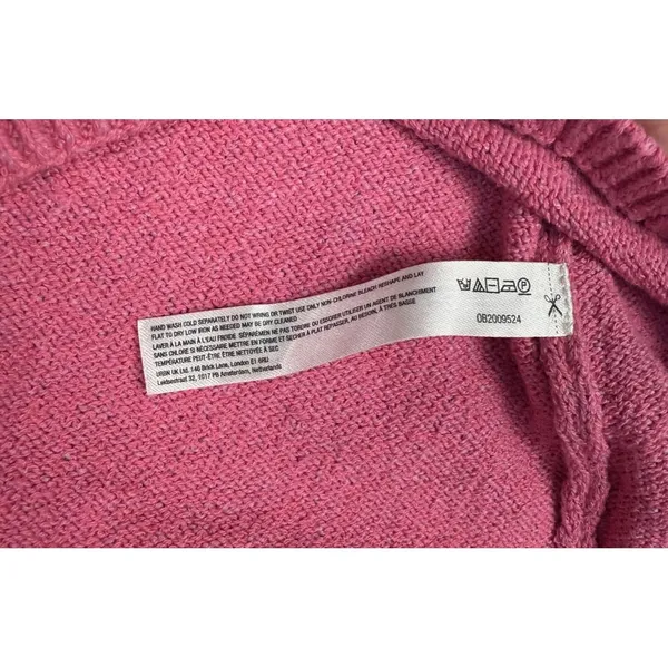 FP Beach Tube Top Womens Large Pink Striped Knit Beach‎ Stretch Casual Vacation - Image 4