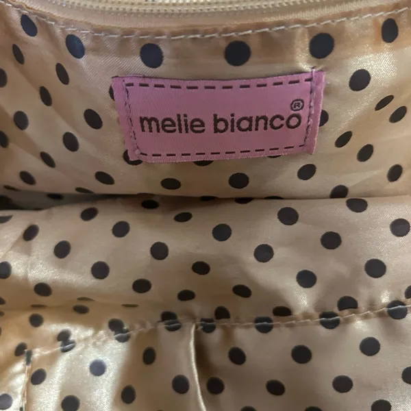 MELIE BIANCO CHIC Snakeskin Tote Bag-really cute-bow on front - Image 7