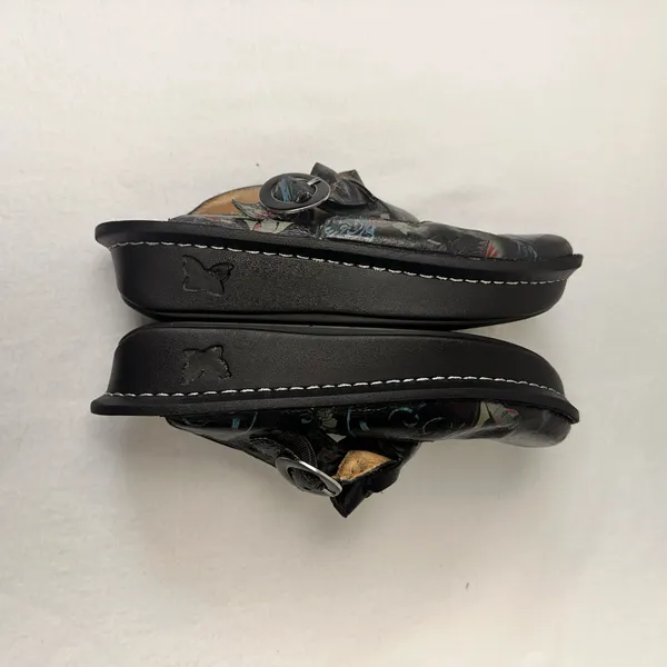 Alegria Clogs Size 8.5 / 39 Women's Floral Mules Leather Shoes Comfort Slip On - Image 4